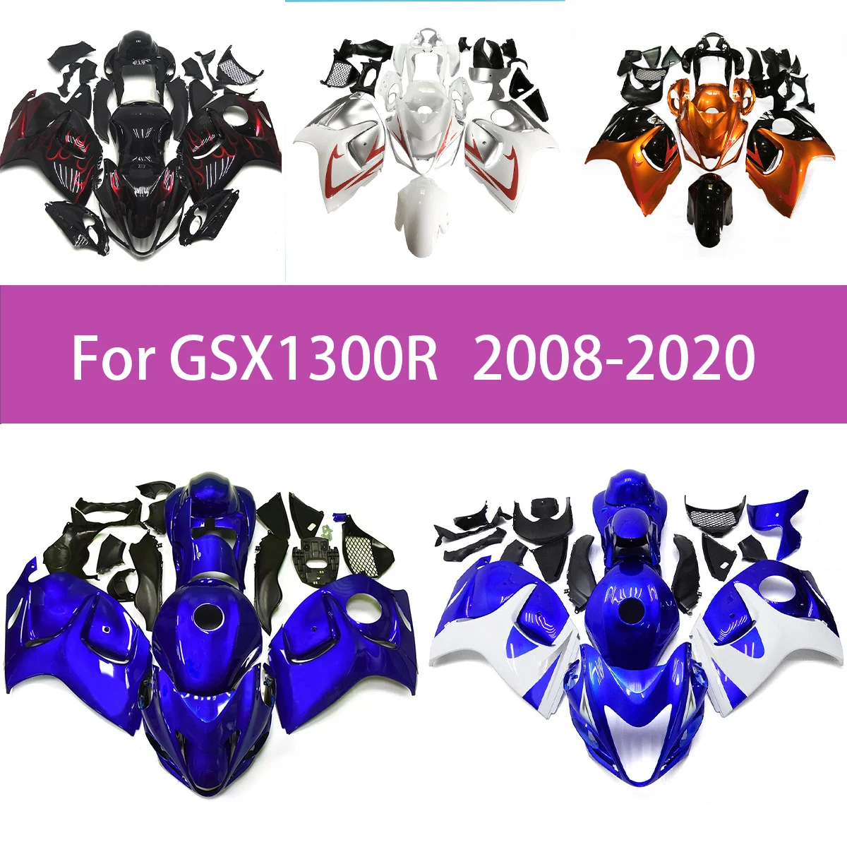 Motorcycle Fairings Cover 2008-2020 GSXR1300 Premium ABS Plastic Fairing Kit for Suzuki 08-20 GSXR 1300