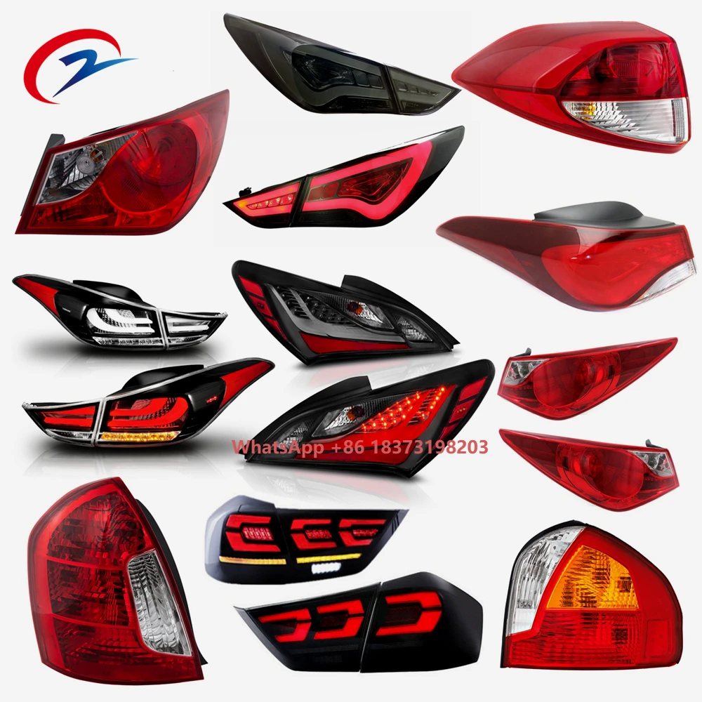 Sequential Signal Taillamps Halogen LED Taillights Assembly for Elantra Sonata Accent Santa Fe Tucson Kona Genesis Coupe