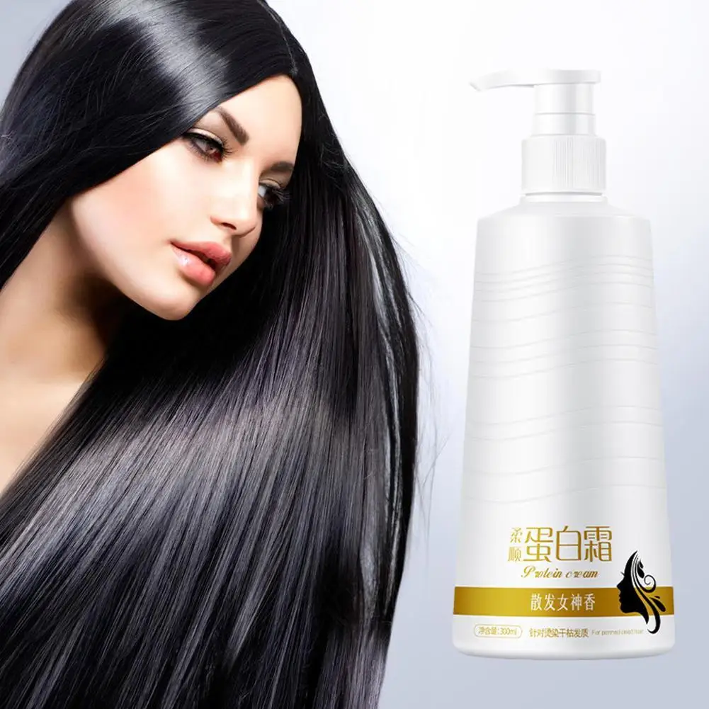 

Keratin Revitalizing Cream Conditioner Hair Luster Anti Frizzy Nourishing Moisturizing Smoothing Hair Conditioner Hair Care300ml