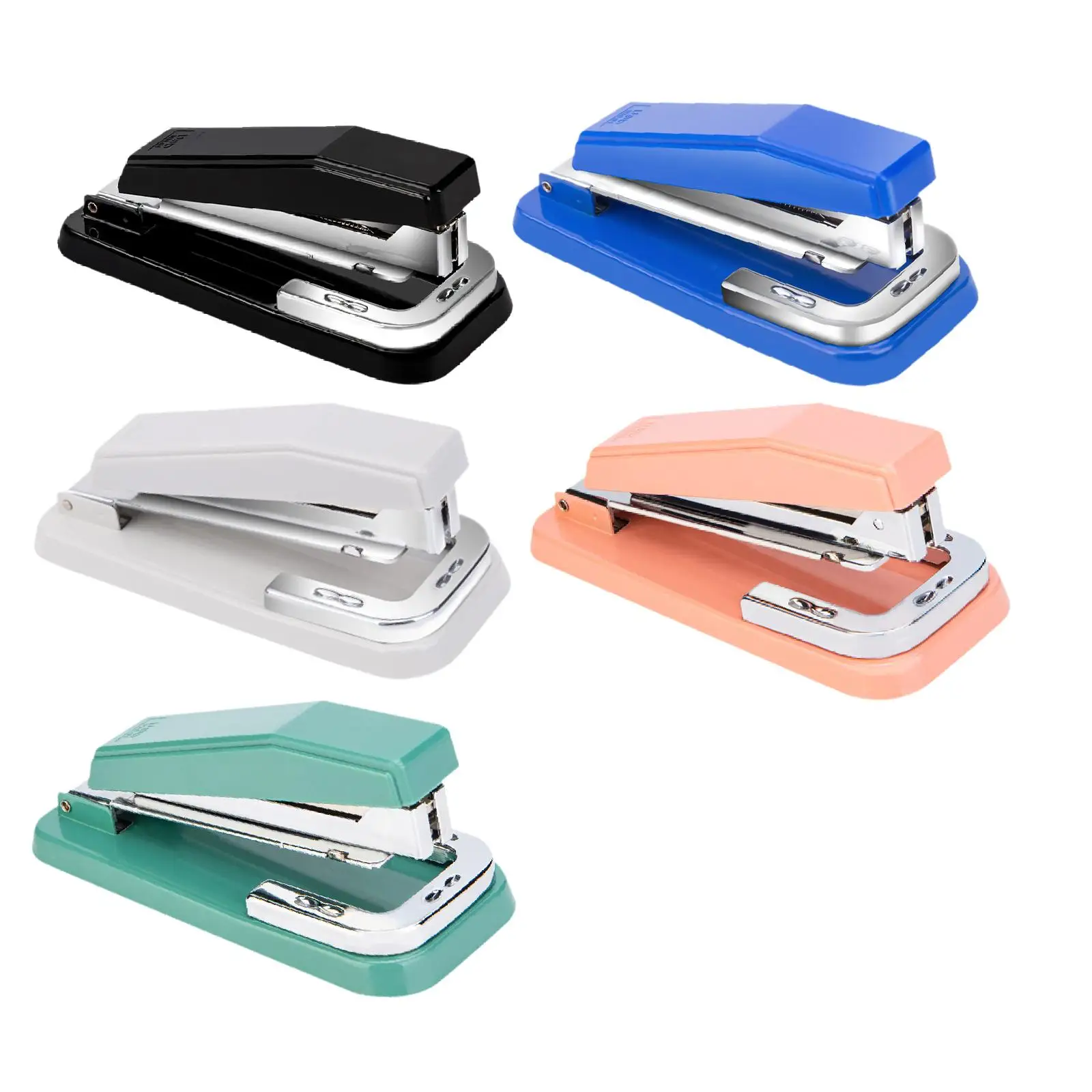 Heavy Duty Stapler Comfortable Handle Rotatable Head Stationery Office Stapler for Classroom School Adults Crafts Lovers Teacher