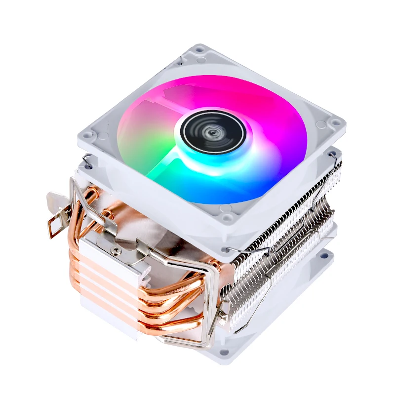 XUANFENG Chłodzenie Komputerowe Procesora 2/4/6 Heat Pipe Wentylator Chłodzący CPU Chłodzony Powietrzem Kompatybilny z LGA2011 x99 E5 2066 115x 1200 1700 AM4 — zdjęcie 4