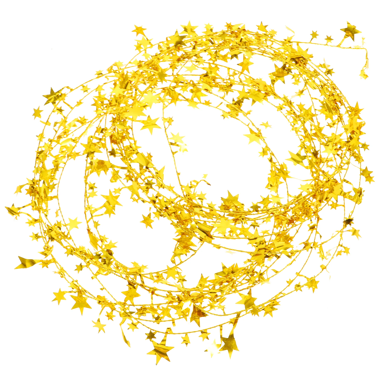

Christmas Star Garlands Metal Foil Wreath Tinsel Fringe Banner Celebrity Hanging Stars Decorations Xmas