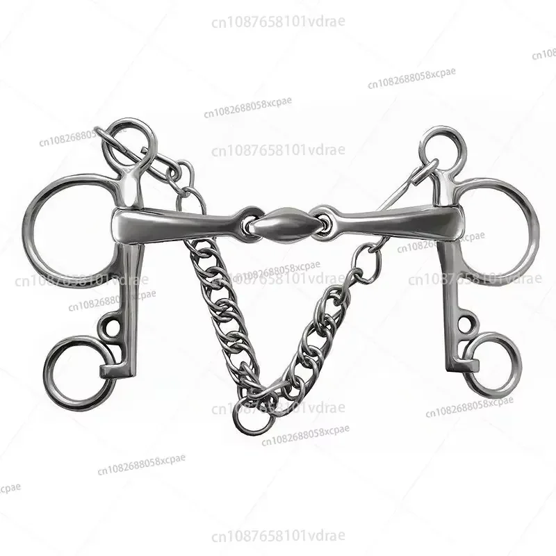 Stainless Steel Dance Bit, 3-Piece, 125mm/135mm Horse Bit, Equestrian Equipment