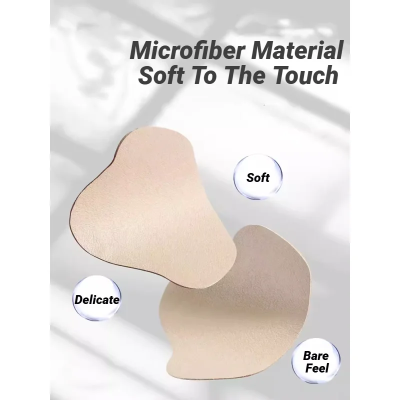 Chuangerm 4 Pcs Shoes Heel Repair Pad Wear-resistant Footbed Invisible Heel Repair Pad Repair Shoe Hole Pad Back Sticker