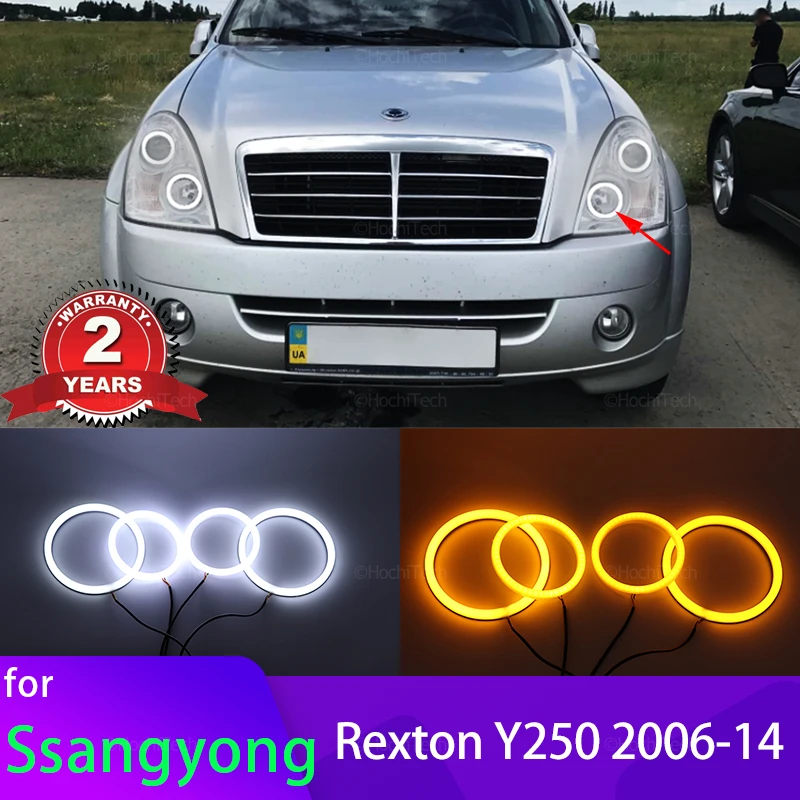 

Switchback Cotton Light Halo Rings DRL LED Angel Eyes Kit For Ssangyong Rexton Y250 2006-2014 Car-styling Car Headlight Retrofit