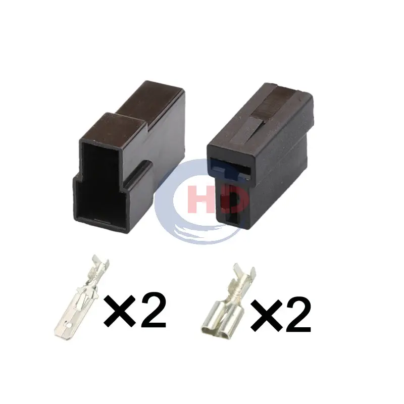 1-20 sets 2pin auto wiring harness plug cable electric plug connector 180908-5 180907-5