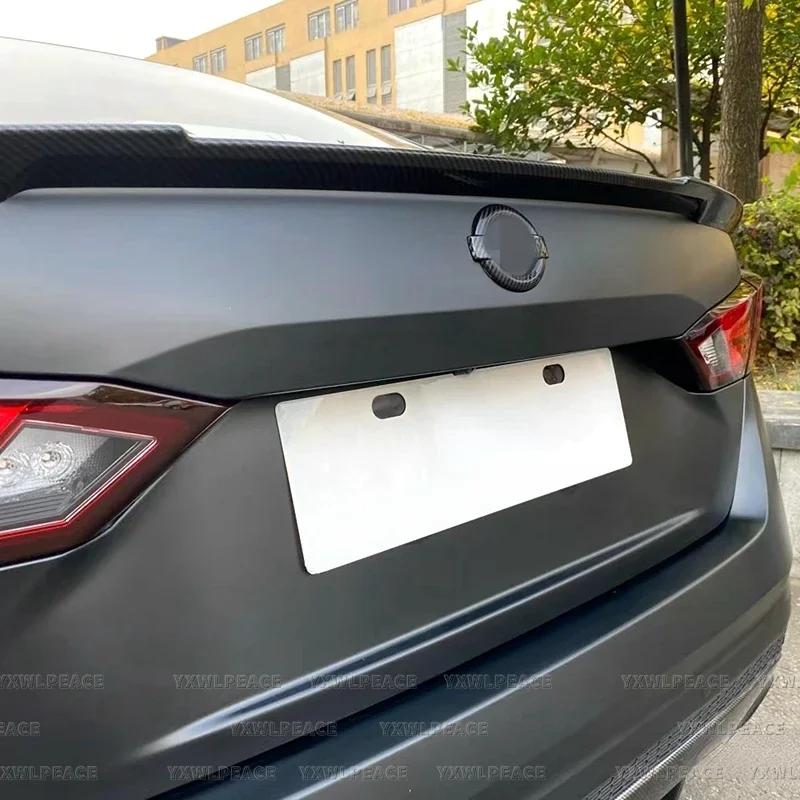 Pour Nissan Altima Teana Spoiler 2019 -2023 2024 ABS plastique non peint couleur couvercle de coffre arrière becquet corps Kit accessoires