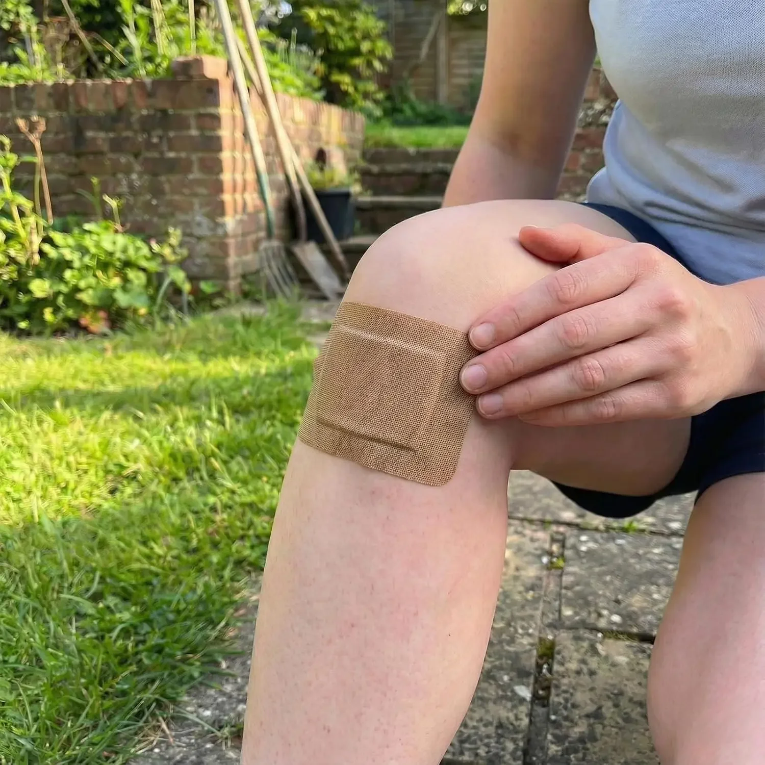 Extra elastische große Stoffbandagen 10/30/50 Stück Latexfreie, super saugfähige Pads Wundpflaster für die tägliche Erste-Hilfe-Pflege. – Detail 3