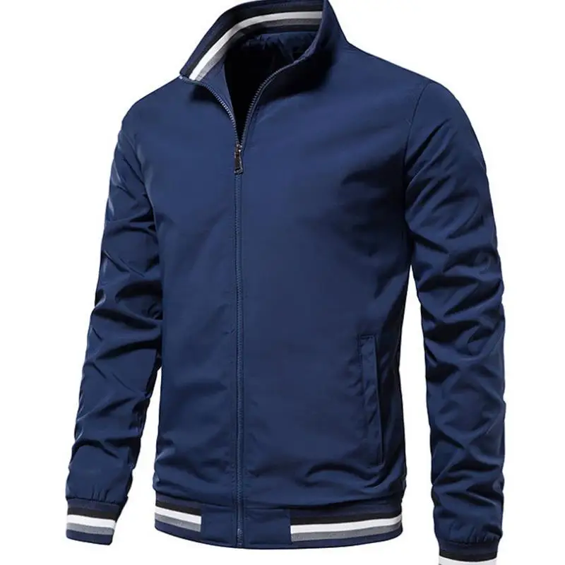 

European And American Men's Casual Color Jaet Outerwear Loose Fit ly Women's Autumn Thin ort Regular Length