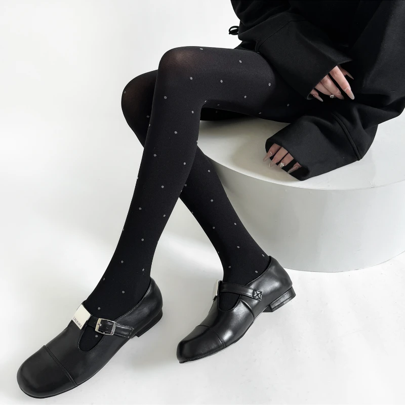 Polka Dot Tights Pantyhose Sweet Girls Thigh High Stockings Women Tights Lingerie Sexy Slim Stockings Pantyhose Female Hosiery