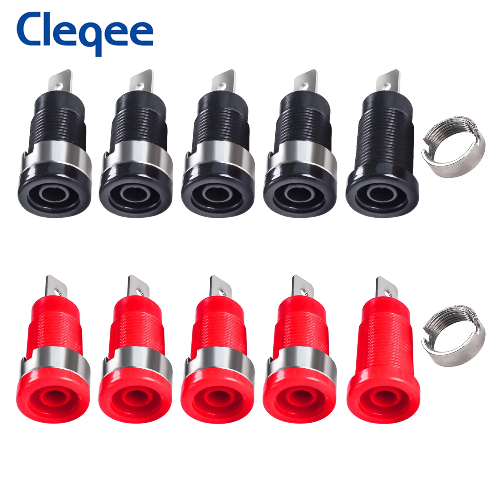 JXSINONE P3007 10 Cái/bộ 5 Màu 4Mm Mạ Niken Liên Kết Bài Chuối Jack Cắm Ổ Cắm