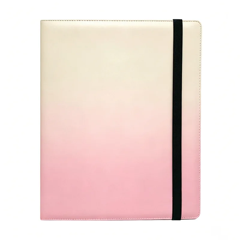 A4 Gradient Strap Photo Album, Creative Postcard Book & Card Binder – Refillable Storage for Small Cards, Polaroids, Tickets