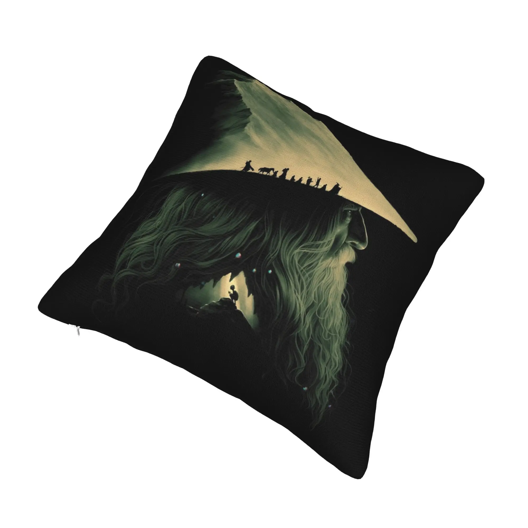 L-Lords Of The R-Rings Pillowcase Soft Polyester Cushion Cover Decorations  Throw Pillow Case Cover Home Square 40*40cm
