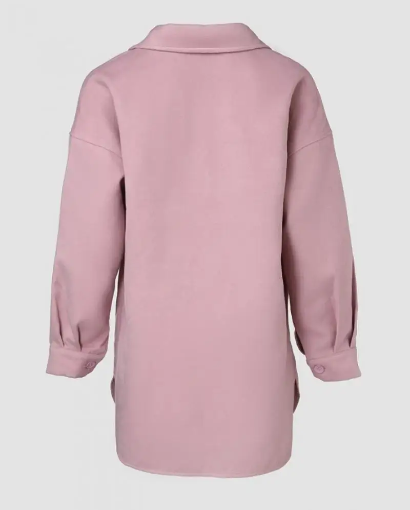 Cappotto invernale femminile elegante monopetto tasca risvolto lungo Top 2024 coreano autunno/inverno nuova giacca cappotto lavorato a maglia da donna