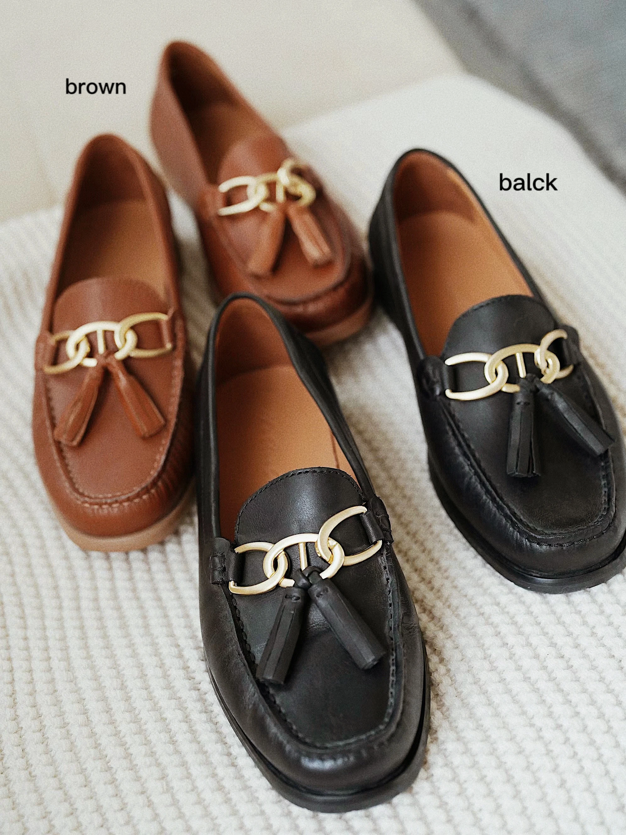 Pumpkin Valley Vintage Flat oes Handmade Leather Inner Silk Leather Sole Retro Flats Women's Footwear Autumn Collection