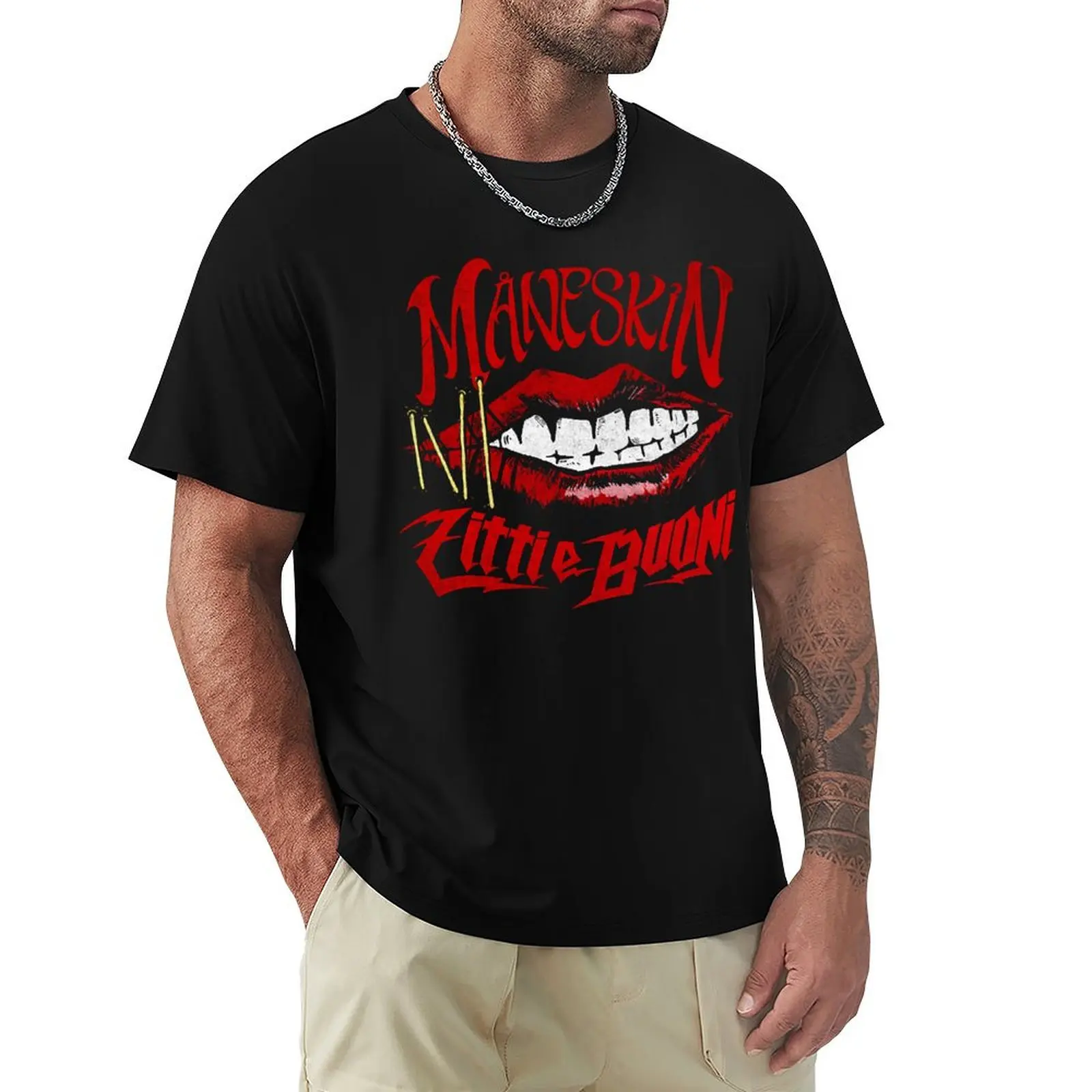 

Selling Maneskin Vntage T-Shirt Soft Lightweight Cotton T-Shirt