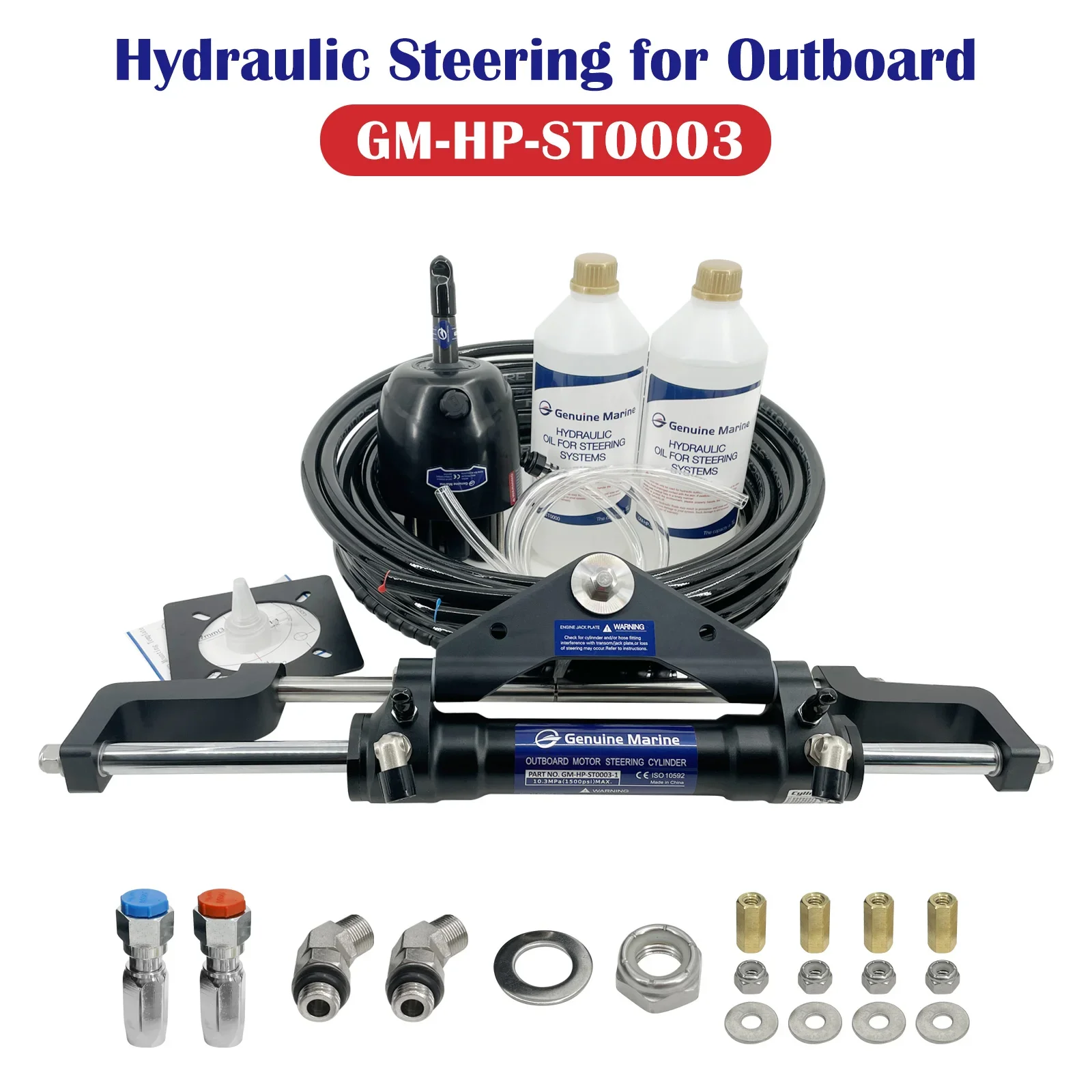 Timone idraulico per navi e attrezzature marine Accessori per barche Sistemi di sterzo idraulici Timone idraulico per barche