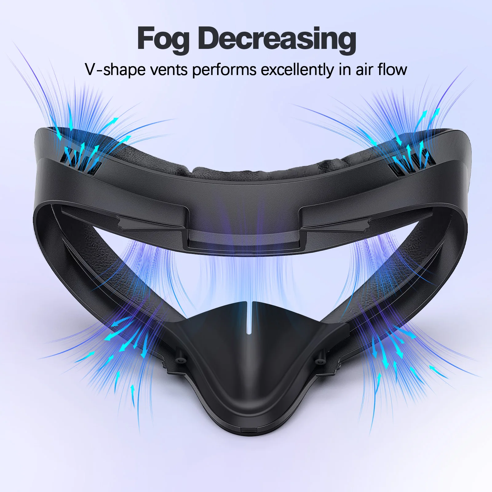 Atmungsaktive weiche Gesichtsmaske Ersatz für Oculus Quest 2/3/3S Gesichtsschnittstellenhalterung PU-Leder 3-in-1 für Meta Quest 2/3/3S – Detail 4