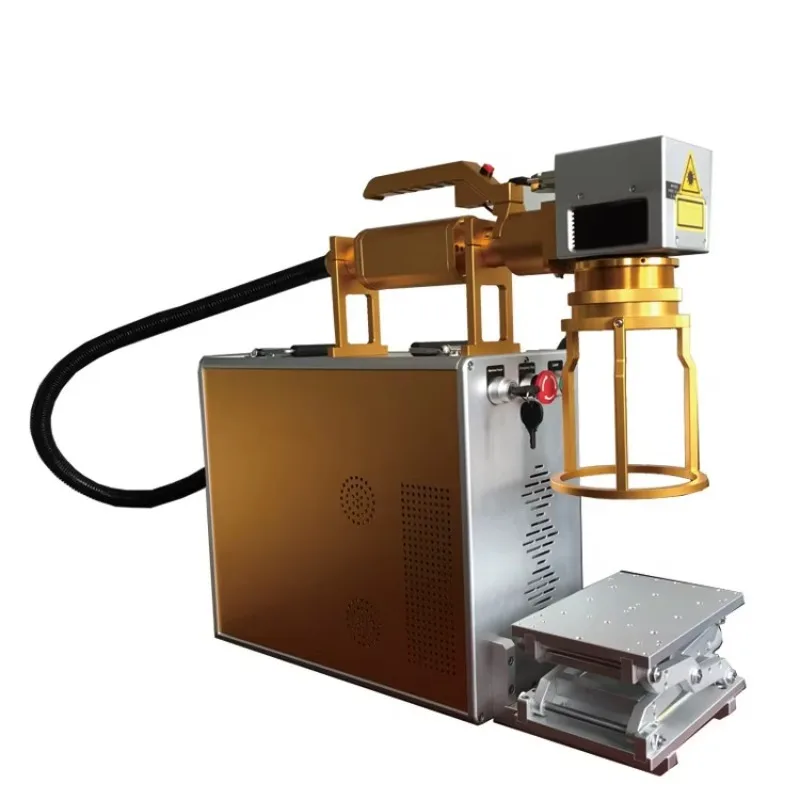 

Portable Handheld Fiber Marker For QR Code Barcode Engraving On Stainless Steel Aluminum Metal Plastic
