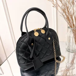 Luxury Solid Color Shoulder Crossbody Bag for Women's 2022 Trend Bag Female Designer Casual Lingge Handbag New Messenger Bags