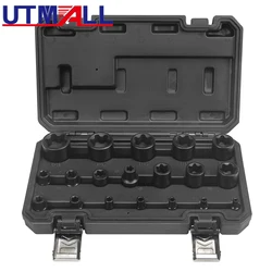 19Pcs Battery Pack Screw Removal Tool For Tesla Special Screw for Hexagonal Wrench Wide Edge E Type 6 Point Socket EP4-32