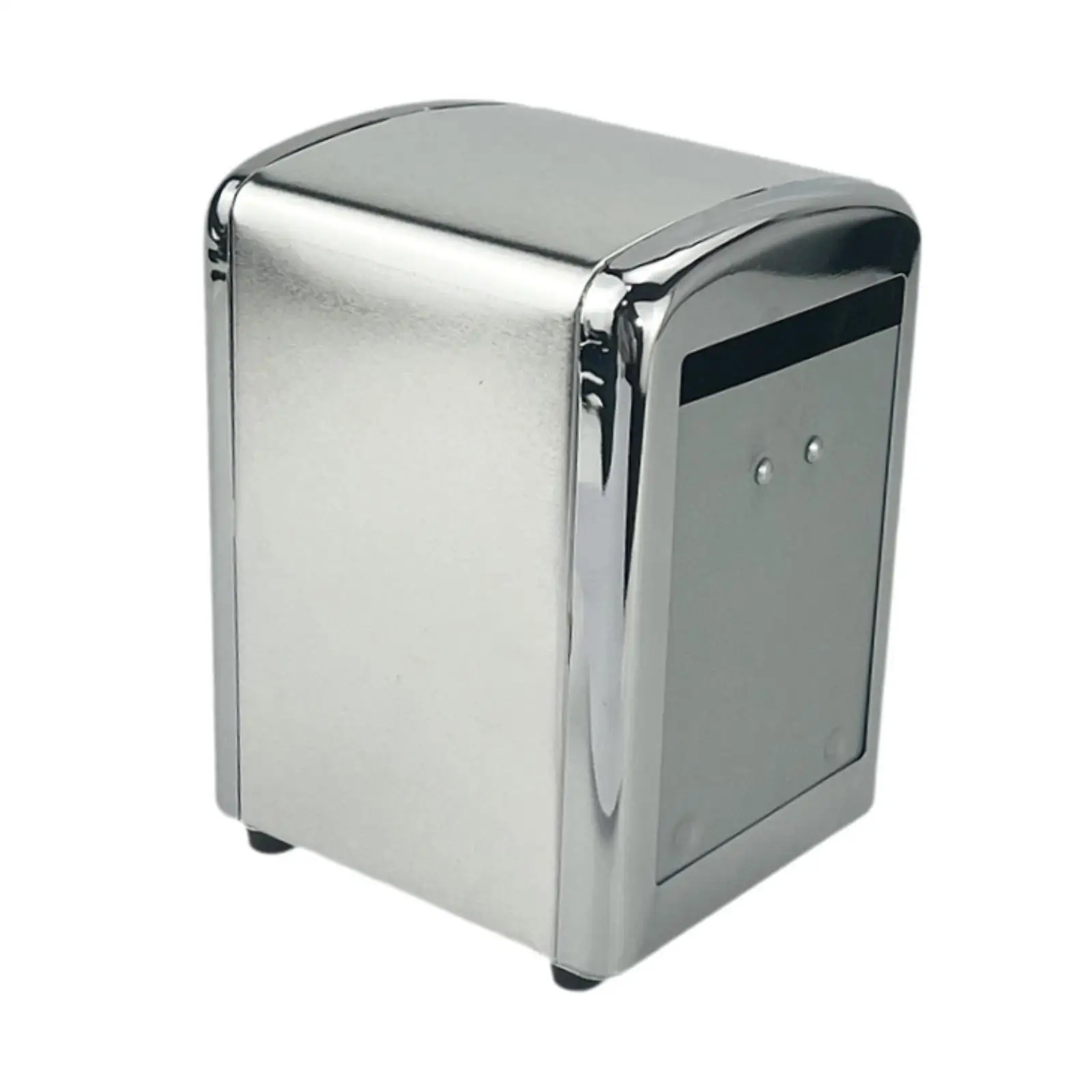 Stainless Steel Tissue Box Cover Decorative Living Room Bathroom Diner Kitchen Car Desk Table Facial Tissues Tissue Holder