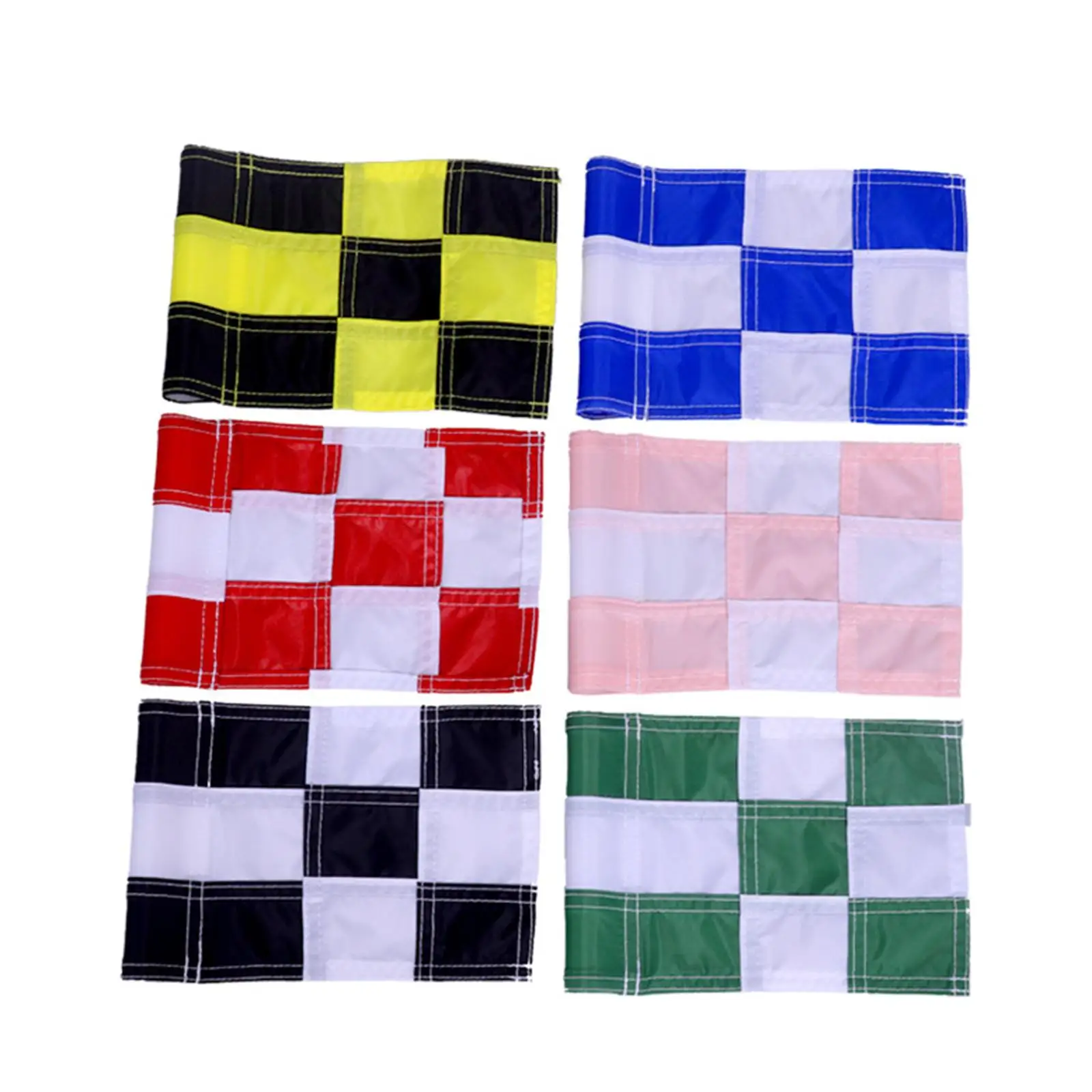 Nylon Fiber Golf Putting Green Flag and Hole Cup Yard Training Set for Garden Office Lawn Use