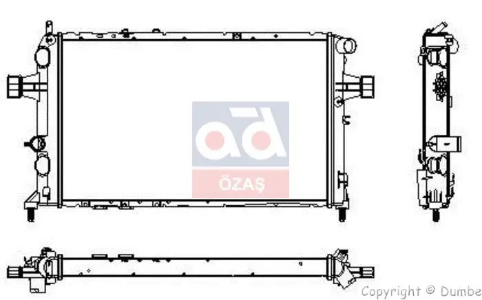 Ra02007 for radiator ASTRA.G 1.7d * X17DTL *