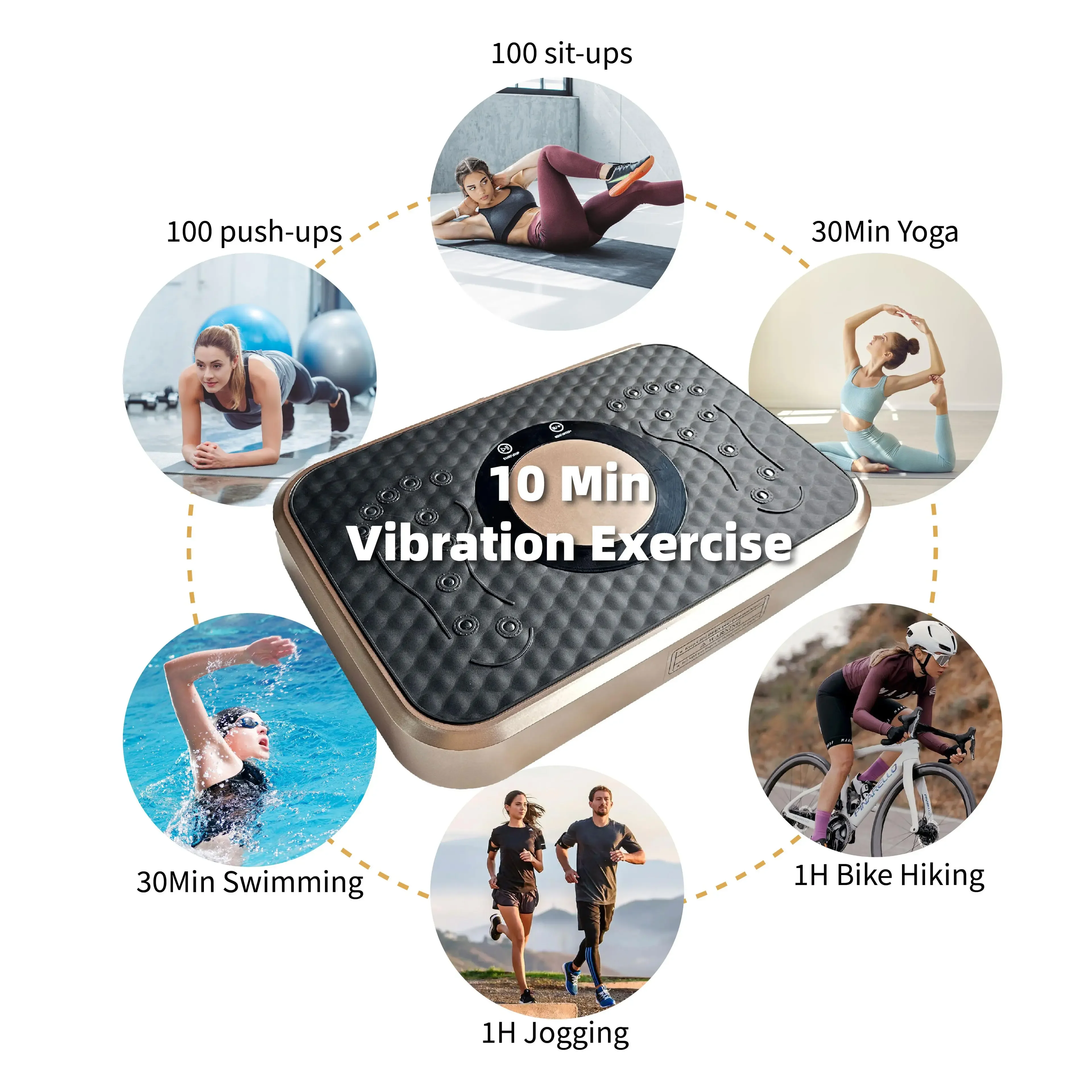

Shaking Workout Board 150W Motor 120KG Capacity Remote Control Vibration Platform For Muscle Toning Recovery Men Women Quiet