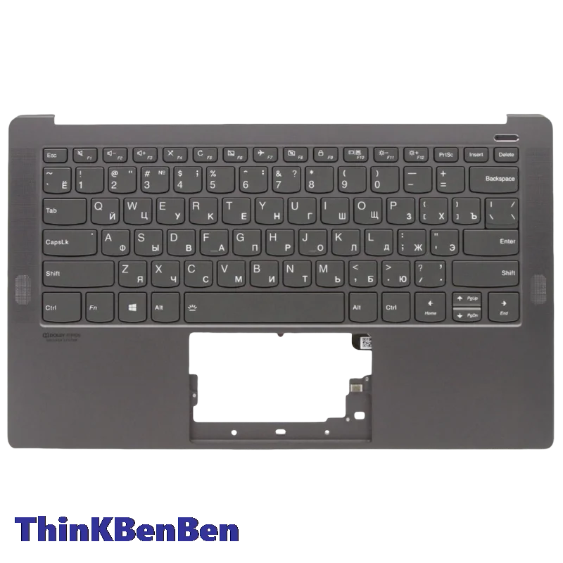 RU Russian Iron Gray Keyboard Upper Case Palmrest Shell Cover For Lenovo Yoga S940 14 14IWL 14IIL 5CB0U42511