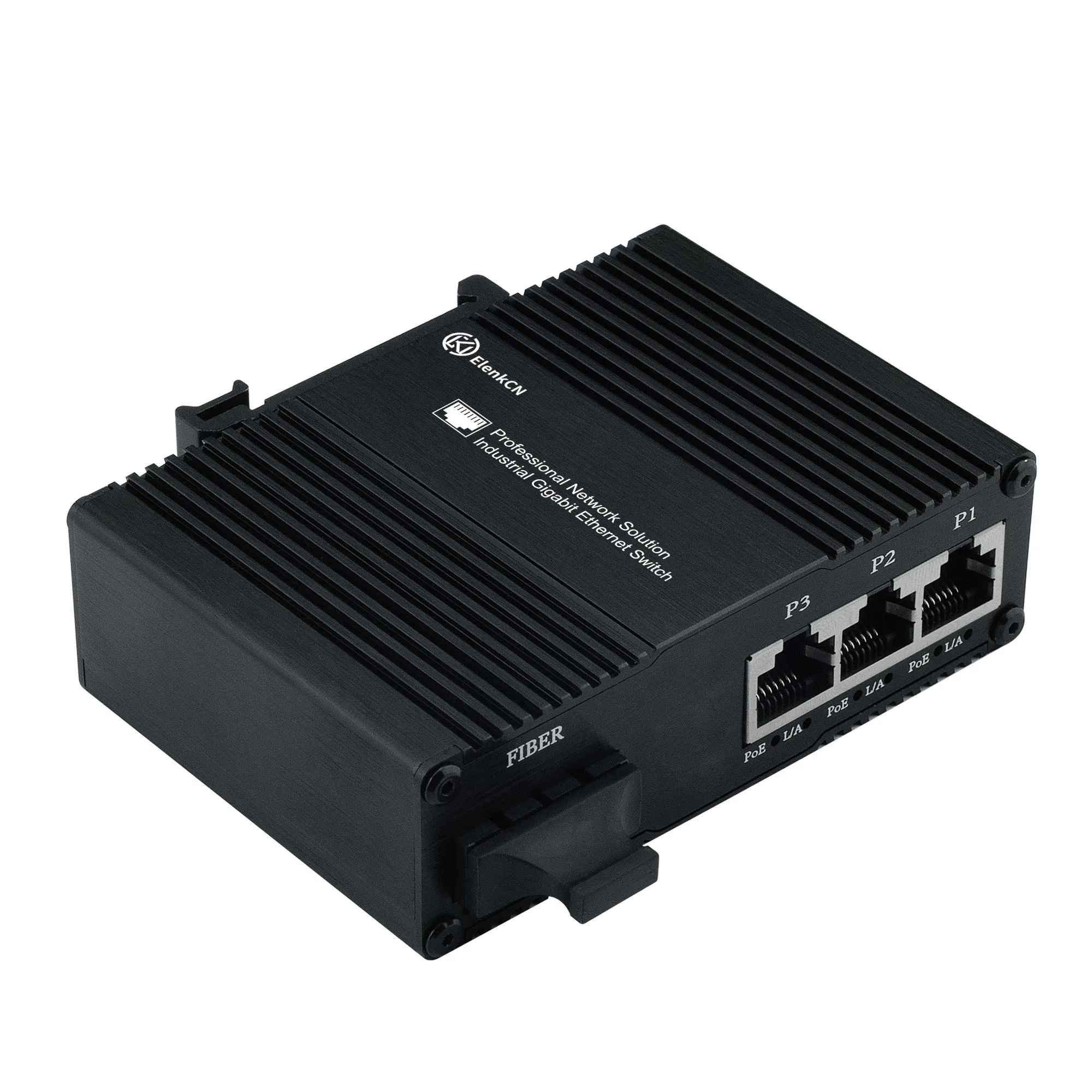 100M Gigabit 1 Optical 3 Electrical POE fiber optic transceiver POE powered fiber optic switch single mode multimode