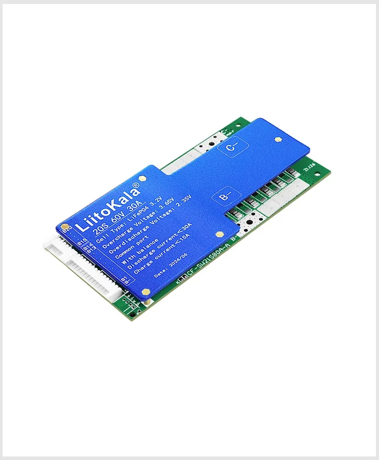 LIitoKala 20S-60V30A-BMS LiF4PO4 Battery Protection Board BMS with balance 64V Lithium Iron Phosphate 18650 LiFePO4