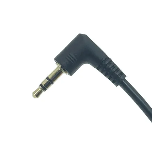 3.5mm 3 Pole Audio Stereo Male to Female Extension Cable 15cm 90 Degree Right Angled AUX Cord