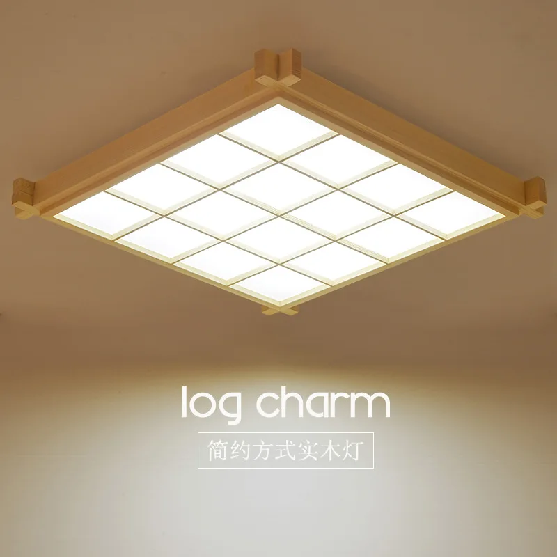 Japanese-style wood LED ceiling lamp Sheepskin cover Ultrathin Tatami bedroom living room study lamps White 38cm 16W AC200-240V