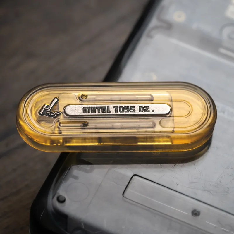 Magnetische Push Card Hultra Dunne Kogellager Mechanische Slider Fidgeting speelgoed Metalen EDC Zintuiglijke Stress Relief Speelgoed Anti Angst - afbeelding 1