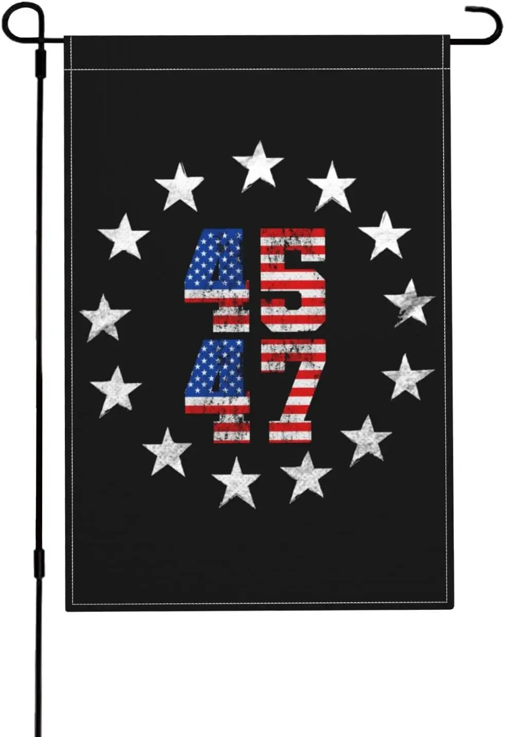 Pro Трамп 45 47 президент 2024 47-й почтовый флаг 12x18 футов двусторонний Садовый флаг/Добро пожаловать/Декор/искусство