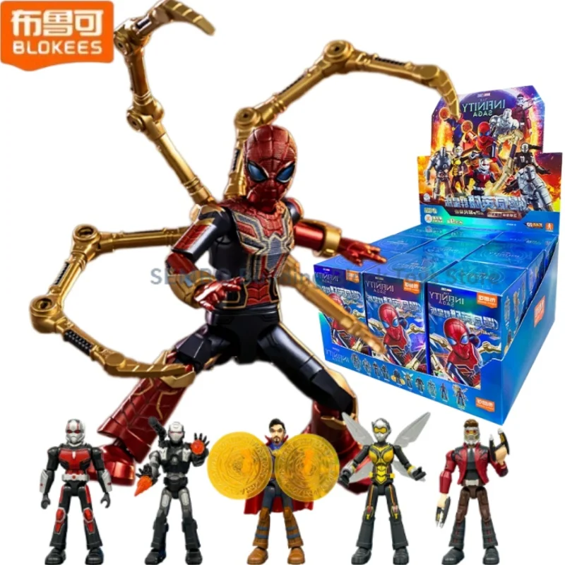 

BLOKEES Marvel Galaxy Version 2 Building Blocks Unlimited Legend Series Spider Man Iron Man Assembling Toy Model Ornaments Toys