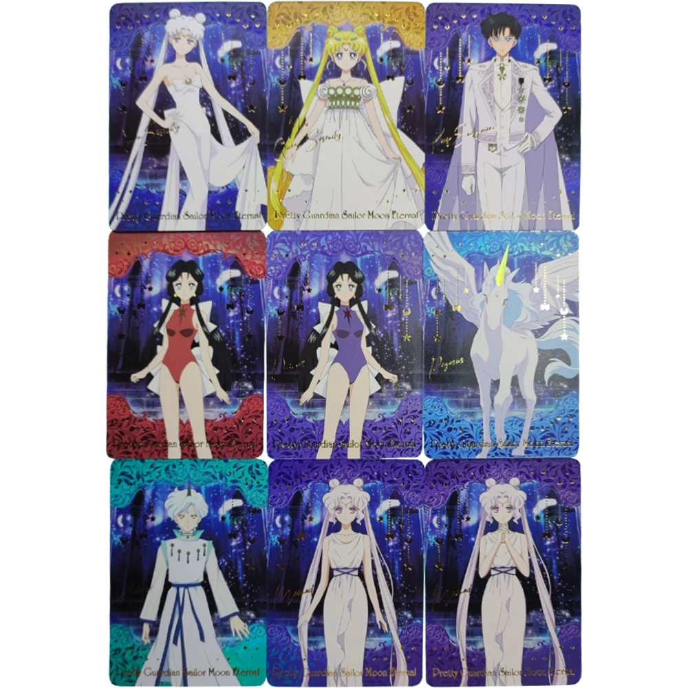 36Pcs/set Anime Girls Flash Cards Aino Minako Tsukino Usagi Kino Makoto Kawaii Game Anime Collection Cards Gift Toys for friends