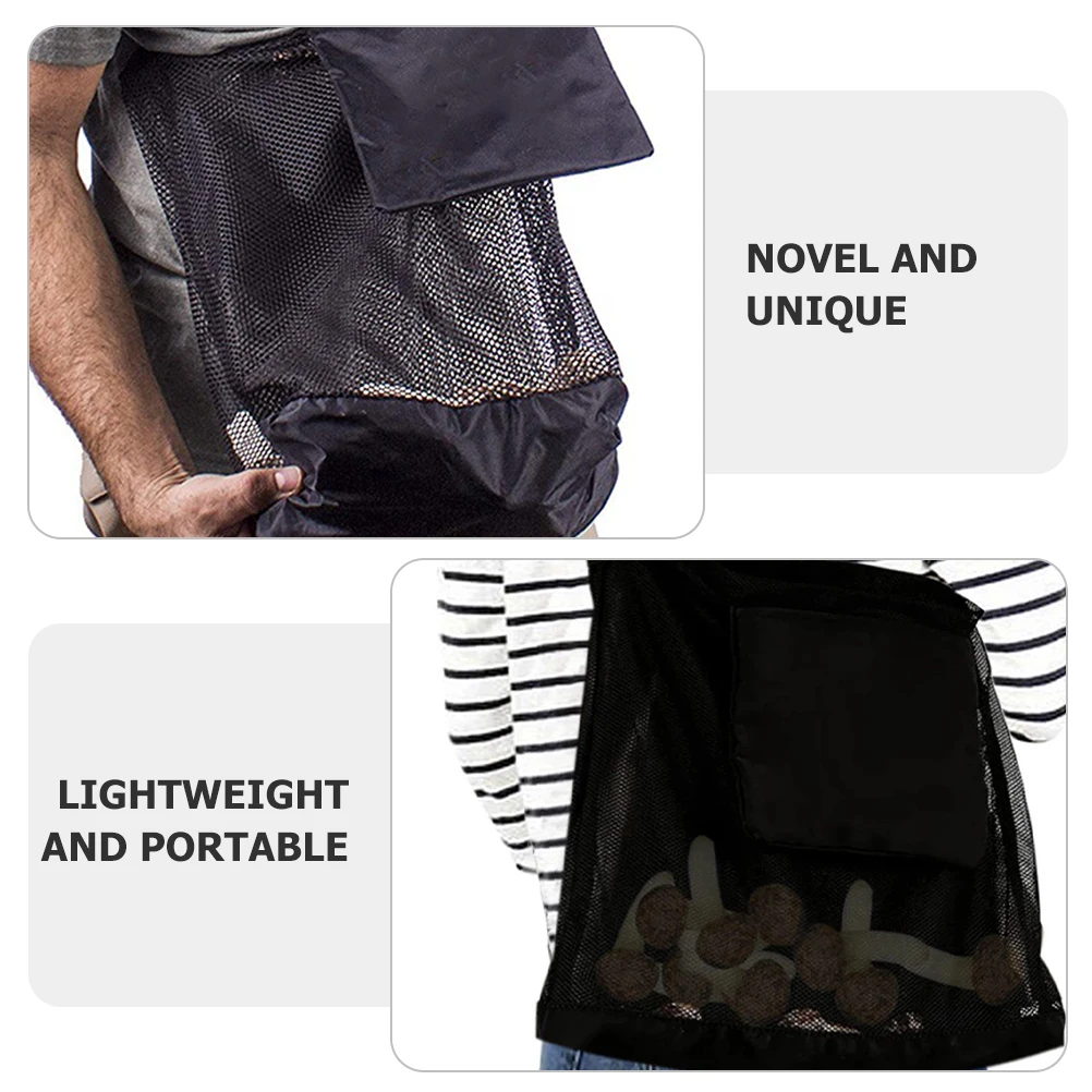 

1pc Premium Foraging Lightweight Portable Crossbody Mesh Bag Large Capacity Wild Fruit Collection Bag Reusable Outdoor Camping