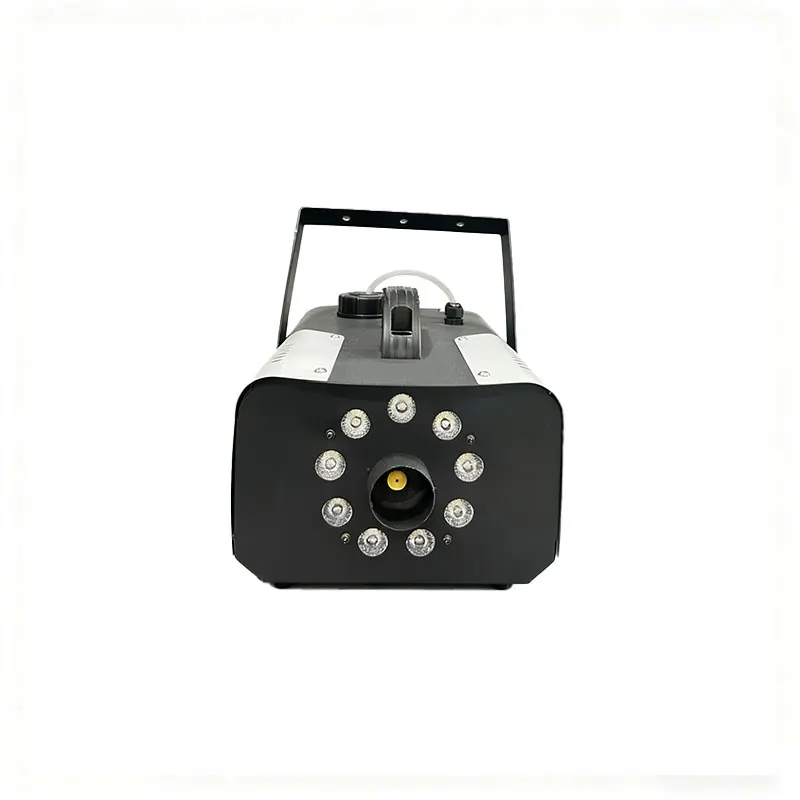 MINGLANG ML-F-1200 1200W Iron Stage Fog Machine Multicolor LED Beam Lights Remote DMX512 Control AC110-220V Party Stage Lighting