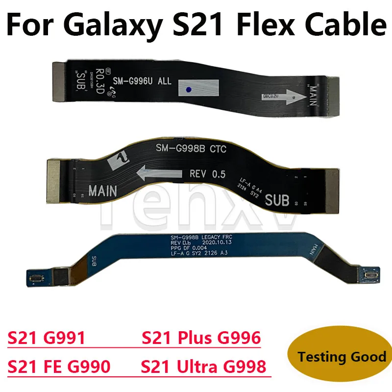 For Samsung Galaxy S21 Plus Ultra G998U G998B G996B G996U G991N Wi-Fi Signal Antenna USB Dock LCD Screen Main Motherboard Cable