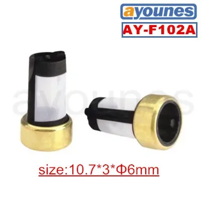 50pieces size 10.7*3*6mm  top  quality auto parts fuel injector  filter  /micro filter for oem 23250 00020 injector  (AY-F102A )