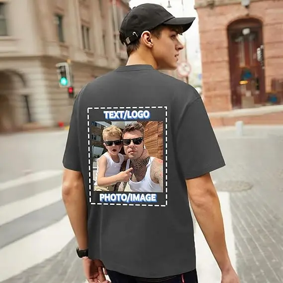 Custom Men's T-Shirt with Front and Back Print description 14