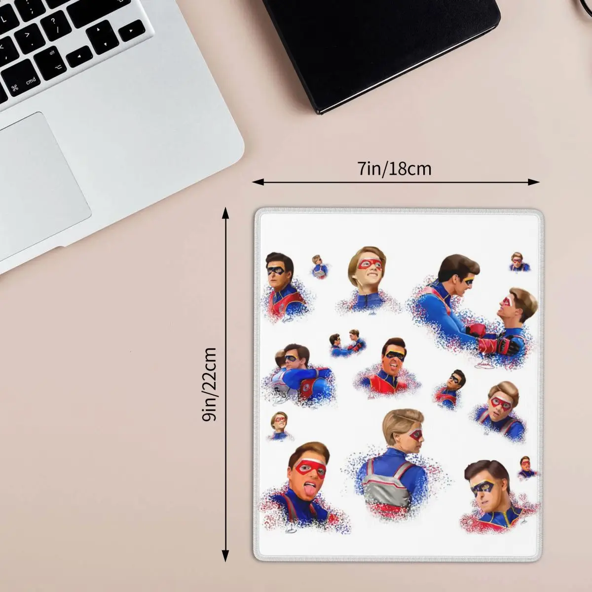 Captain Man And Kid Henry Danger Drawing Mouse Pad Computer Keyboard Mouse Mat Gaming PC Laptop Desk Mat Office Accessories