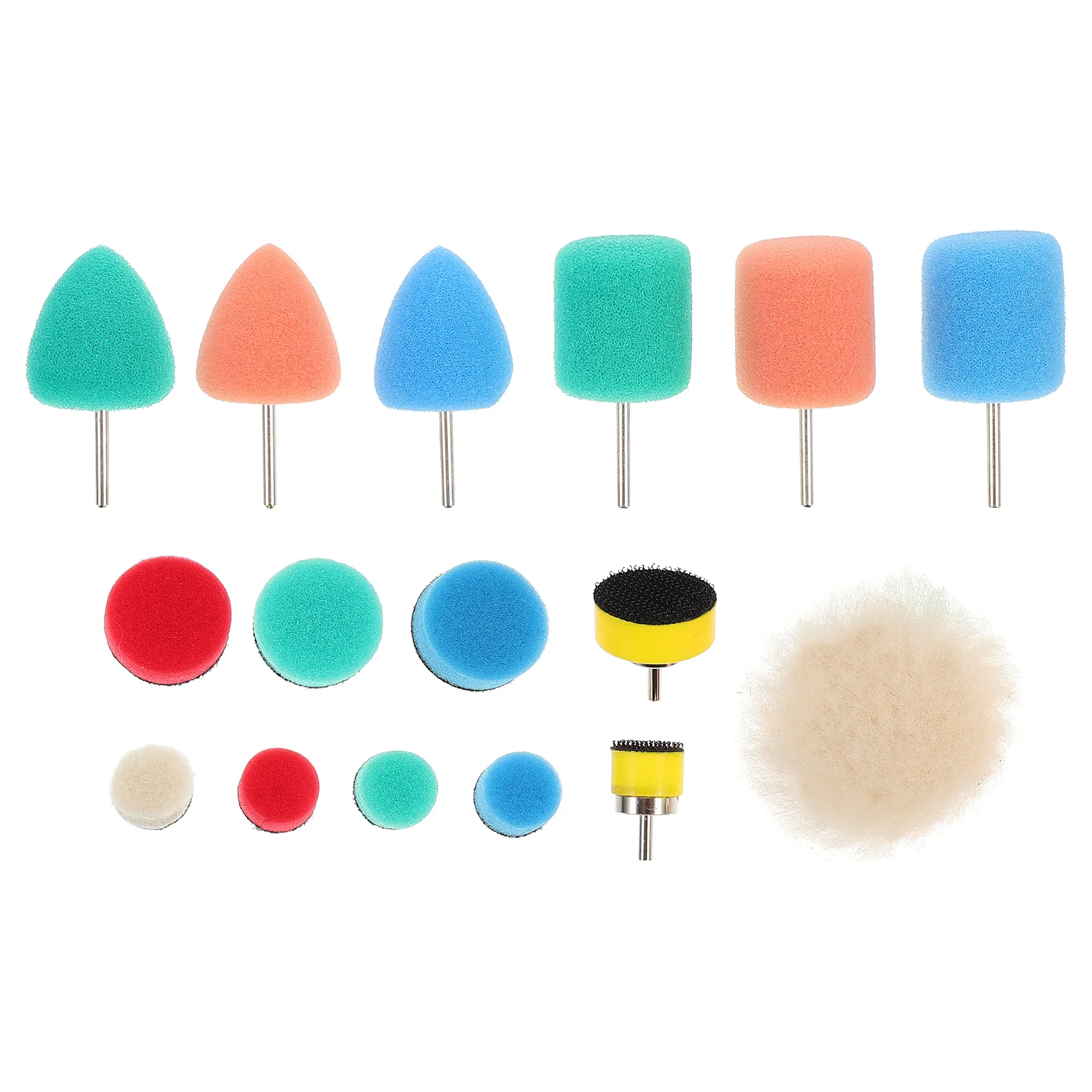 16 Pcs Polishing Sponge Car Care Products Wheel for Drill Buffing Pads Auto Polisher Mop Suite