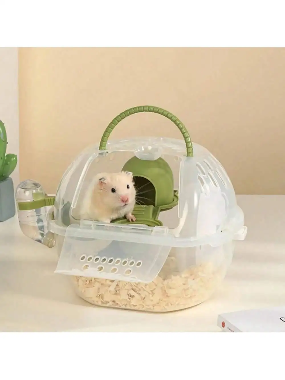 

Hamster Travel Cage Hand-Held Gift Keep Warm Small Animal Hamster Indoor Box Hamster Carrier Cage Amusement Park Pet Accessories