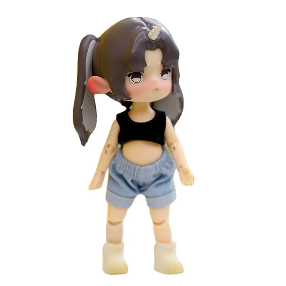 Para 1/12 bonecas bjd para 1/11ob11 bonecas usar shorts feitos à mão roupas jeans shorts