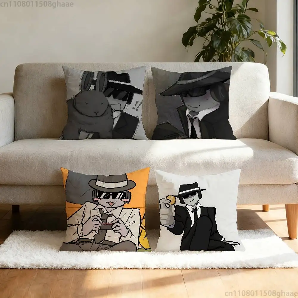 F-ForsakenS-S C-Chance Custom Pillow Case Anti-dustmite Pillowcase Invisible zipper silky short plush Sofa cushion cover