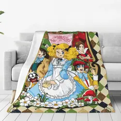 Candy Candy Anime Kurin Blanket Kawaii Japanese for kids Fuzzy Vintage Breathable Throw Blankets for Home All Season