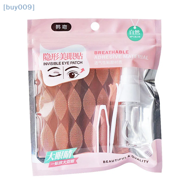 480 pezzi Strisce di sollevamento Strumenti per il trucco Bellezza Nastro per doppia palpebra Maglia di pizzo Adesivo per palpebra Adesivi per occhi invisibili Fibra autoadesiva